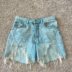H&M high waisted denim shorts